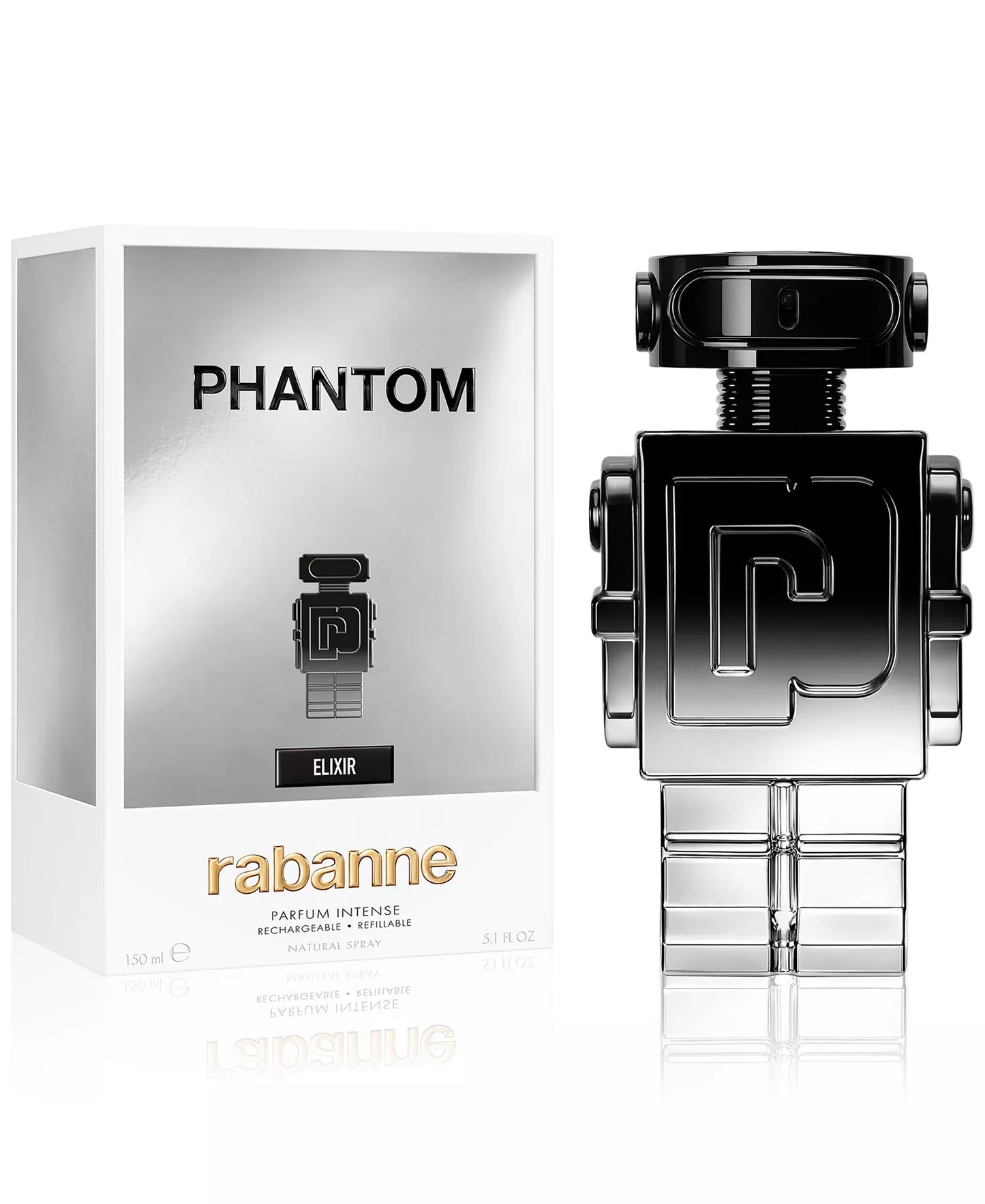 Paco Rabanne Phanton Elixir Men 3.4oz Parfum Intense Spray