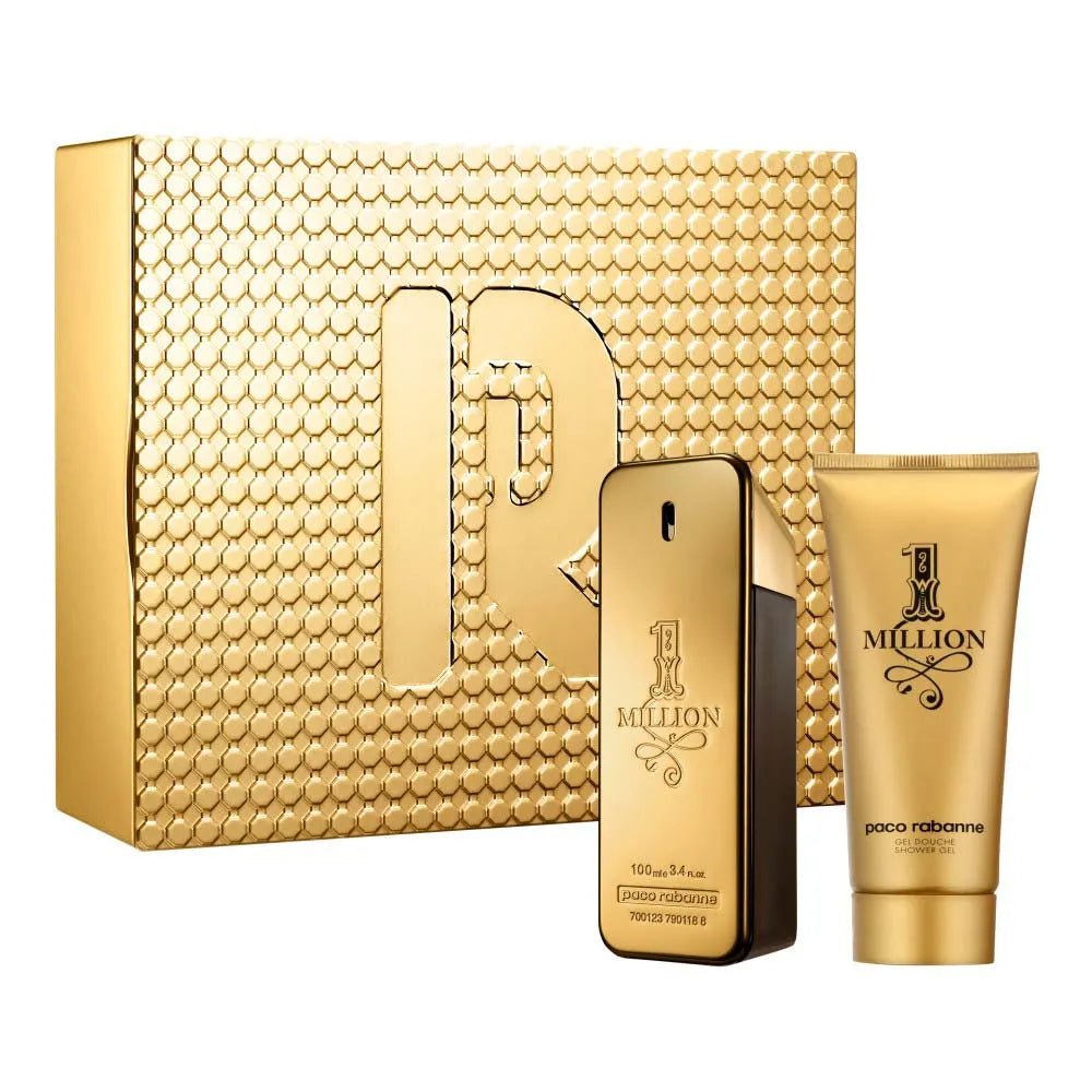 Paco Rabanne 1 Million Men 2 Pcs Set 3.4 oz EDT + Shower Gel