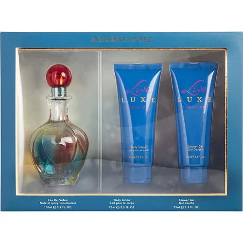 Jennifer Lopez LIVE LUXE Women 3Pcs Set 3.4oz EDP Spray 2.5 oz Body Lotion 2.5 oz Shower Gel