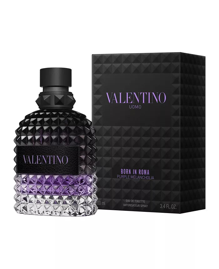 Valentino Uomo Born in Roma Purple Melancholia Men 3.4 oz EDT Spray