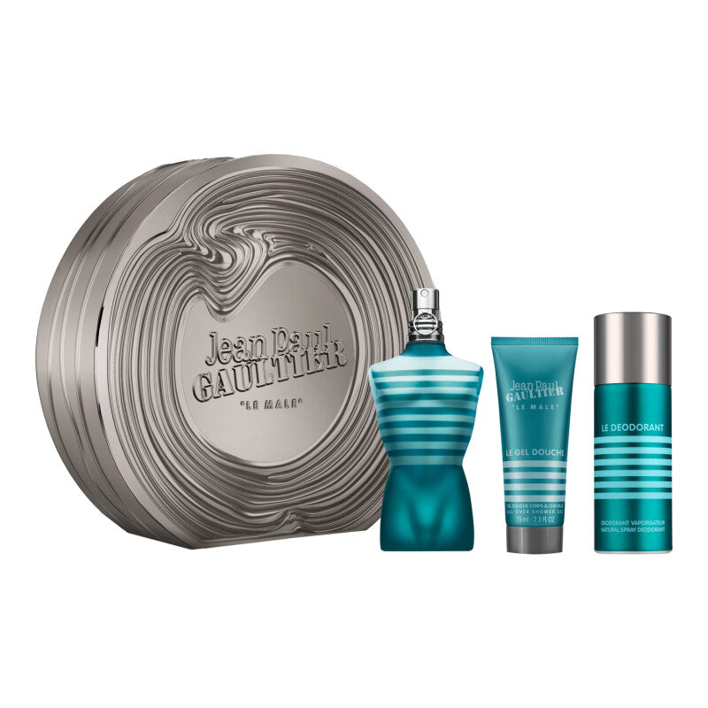 Jean Paul Gaultier Men 3Pcs Set 4.2oz EDT Spray+ 2.5oz all Over Shower+5.1 DEO Spray