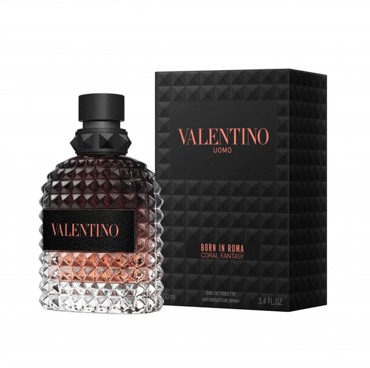 Valentino Uomo Born in Roma coral Fantasy Men 3.4oz EDT Spray