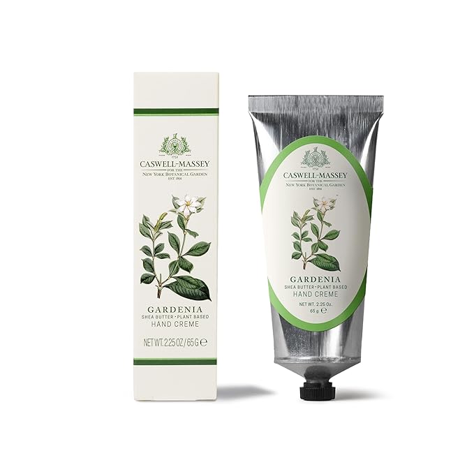 Caswell-Massey Gardenia Hand Cream, Soothing Hand Lotion With Avocado Oil, Aloe Vera & Shea Butter, Made In The USA, 2.5 Oz