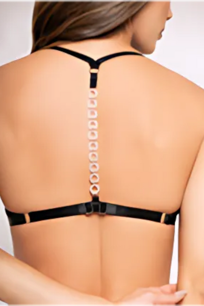 Conjunto íntimo de top y braguita con accesorio en la espalda 3238