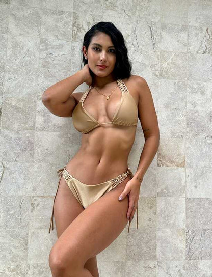 Bikini de dos piezas con parte inferior, traje de baño 7508