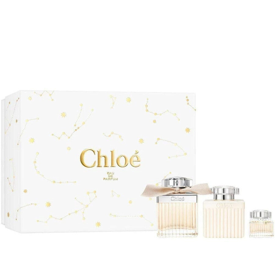 Chloé Women Gift Set ( 2.5oz EDP- 3.4oz Body Lotion- 0.16oz EDP Travel )