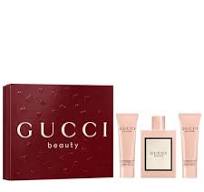 Gucci Bloom women 3 Pcs Set (3.3oz EDP Spray + 1.6oz Shower Gel + 1.6oz Body Lotion)
