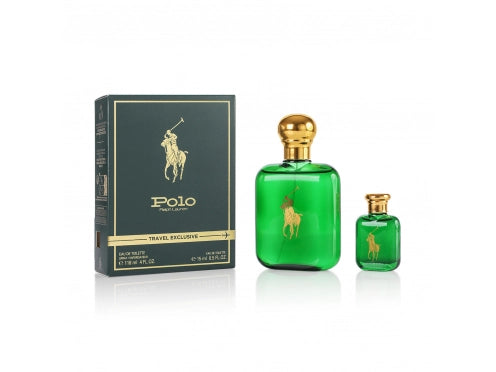 Ralph Lauren Polo Green 2 Pcs Set 4.2 oz EDT Spray + 15ml EDT Spray