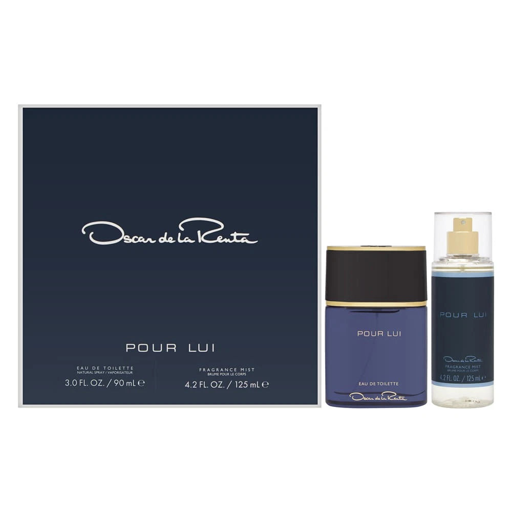 Oscar de la Renta Oscar Pour Lui Men 2 Pcs Set 3oz EDT Spray+ 4.2oz Fragrance Mist