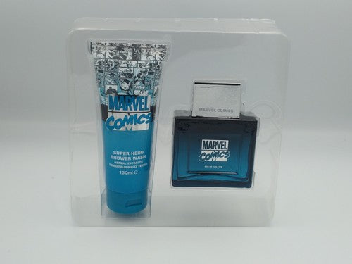 Marvel Comics Super Hero by Marvel Gift Set 2.5 oz EDT Spray + 5 oz Shower Gel