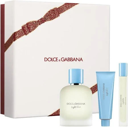 Dolce&Gabbana Men's 3-Pc. Light Blue Pour Homme (EDT 3.3oz-Shower Gel 1.69oz-Travel EDT 0.33oz)
